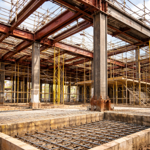 Mosque rebuild foundations and groundwork
